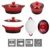 2x CROSSY Rot Kasserole oval mit Deckel 600ml Airfryer Produktbild-Vorschau 6