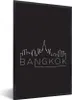 MuchoWow® MuchoWow® Gerahmtes Poster Skyline "Bangkok" weiß Produktbild-Vorschau 1