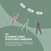 30 Wäscheklammern mit Korb zum Aufhängen -  EU - stabiles Produktbild-Vorschau 2