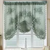 Landhausstil Bistrogardine 100x150cm Stickerei Spitze Produktbild-Vorschau 1