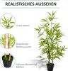 Outsunny Künstlicher Bambus Kunstpflanzen im Topf Kunstbaum Produktbild-Vorschau 5