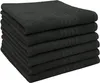 6er Set Handtücher, Baumwolle, 50x70 cm , schwarz Produktbild-Vorschau 1