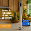 A kitchen counter with a blender, pineapples, and plants. Produktbild-Vorschau