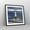 Gerahmtes Poster - Schwarzer Rahmen - Leuchtturm Meer - Produktbild-Vorschau 8