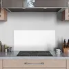 DEQORI Küchenrückwand Glas 80x40 cm 'Weiß' Spritzschutz Bad Produktbild-Vorschau 3