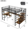 STILVORA Hochbett Jugendbett 120x200 mit Ladeanschluss und Produktbild-Vorschau 7