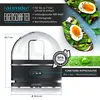 A product image showing an egg cooker with text overlays and a supplementary image of avocado toast. Anteprima dell’immagine prodotto