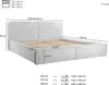 MOEBLO Polsterbett Bett 04 – Doppelbett mit Cord Bezug, Produktbild-Vorschau 7