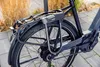Close-up of the rear wheel and lock of a bicycle. Produktbild-Vorschau
