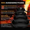 Gusseisenpfanne 3 tlg Pfannenset 20/26/30cm Bratpfanne Set Produktbild-Vorschau 3