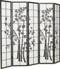 Homestyle4u Paravent Raumteiler 5 teilig|Sichtschutz|Holz Produktbild-Vorschau 3