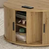 Salontafel Vicco Selva Eiken 80 x 80 cm met schuifdeur, Productafbeelding-voorbeeld 4