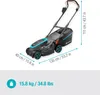 Gardena 14638-20, Schieberasenmäher, 350 m², 37 cm, 3,5 cm, Produktbild-Vorschau 7
