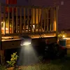 4 Stück LED Solarleuchten Wandlampen Zaunleuchte Produktbild-Vorschau 3