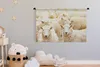MuchoWow® Wandteppich Wandbehang Schafe - Wolle - Weiß Produktbild-Vorschau 3