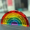 7-teiliges acryl regenbogen stapelspiel, montessori rainbow Produktbild-Vorschau 2