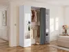 Garderobe mit Vorhang und 1 Tür - Mit Spiegel - Länge 177 Produktbild-Vorschau 2