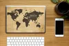 MuchoWow® Laptop Aufkleber Sticker Cover Weltkarte - Zitat Produktbild-Vorschau 2