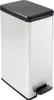 DECO SLIM BIN Abfalleimer 40L mit Fußpedal silber metallic Produktbild-Vorschau 1