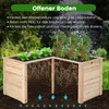 COSTWAY Hochbeet Gartenbeet Holz, Pflanzkasten, Produktbild-Vorschau 9