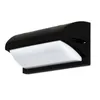 A black outdoor LED wall light with a white diffuser, shown against a white background. Náhľad obrázku produktu
