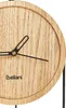 BELIANI Wanduhr Hellbraun MDF und Metall Oval Holzoptik mit Produktbild-Vorschau 6