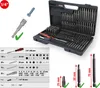 A collage of images showing a bit set case, individual bits, and a size chart. Náhľad obrázku produktu