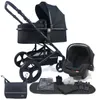 Poussette Pixini Kalani 3 en 1, noir oxford Voir les images du produit 1