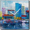 Coloray Uhr auf Leinwand 30x30 cm Wand Uhr Dekoration Produktbild-Vorschau 1