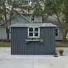 Abri de jardin métallique de 7,19 m² avec toit en pente, Voir les images du produit 7