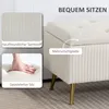 HOMCOM Sitzbank mit Stauraum, Polsterbank mit Samtoptik, Produktbild-Vorschau 6