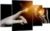 Bild auf Leinwand - Leinwandbild - Hand Licht Flammen - Produktbild-Vorschau 1
