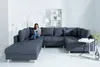 riess-ambiente XXL Wohnlandschaft KENT 305cm anthrazit Produktbild-Vorschau 4