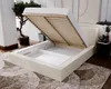 A modern bedroom with a bed that has its storage compartment open. Náhľad obrázku produktu