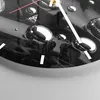 Wanduhr - Rund - Glasuhr - Chrom Metall Reflexion - 30x30cm Produktbild-Vorschau 5