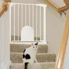 YZNAHRE Treppenschutzgitter mit katzenklappe Ohne Bohren Produktbild-Vorschau 1