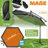KESSER® Ampelschirm Alu Sonnenschirm mit LED Solar Inkl. Produktbild-Vorschau 2