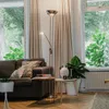 Stalowa lampa podłogowa z lampką do czytania, w tym Podgląd zdjęcia produktu 9