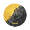 MuchoWow® Mauspad Mousepad Dubai - Gold - Stadtplan - Karte Produktbild-Vorschau 1