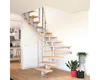 Pertura Mittelholmtreppe Alena Eiche Leimholz Perlgrau Produktbild-Vorschau 3