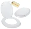 Toilettendeckel Universalgröße Klodeckel Weiß Klobrille O Produktbild-Vorschau 1