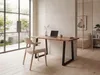 FineBuy Schreibtisch 120x60x76 cm Akazie Massivholz / Produktbild-Vorschau 2