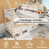 A bunk bed with storage drawers in a child's room. Anteprima dell’immagine prodotto