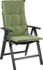 A single green high-back chair cushion on a white background. Produktbild-Vorschau