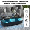 Puluomis Couchtisch mit Schublade, RGB Lichtleiste mit App Produktbild-Vorschau 6