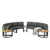 6-teiliges Gartenmöbel-Set Metall & Olifen Lounge-Set Produktbild-Vorschau 13