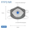 VEVOX® FFP3 Maske mit Ventil – 5er, 10er oder 20er Set – Produktbild-Vorschau 4