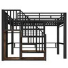 Lit mezzanine 140 x 200 cm en métal avec échelle de Voir les images du produit 9