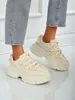 Damen-Sneakers Athenia beige aus  mit 6,5 cm Plateau, Größe Produktbild-Vorschau 7