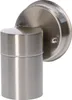 A single outdoor wall light fixture made of brushed metal. Produktbild-Vorschau